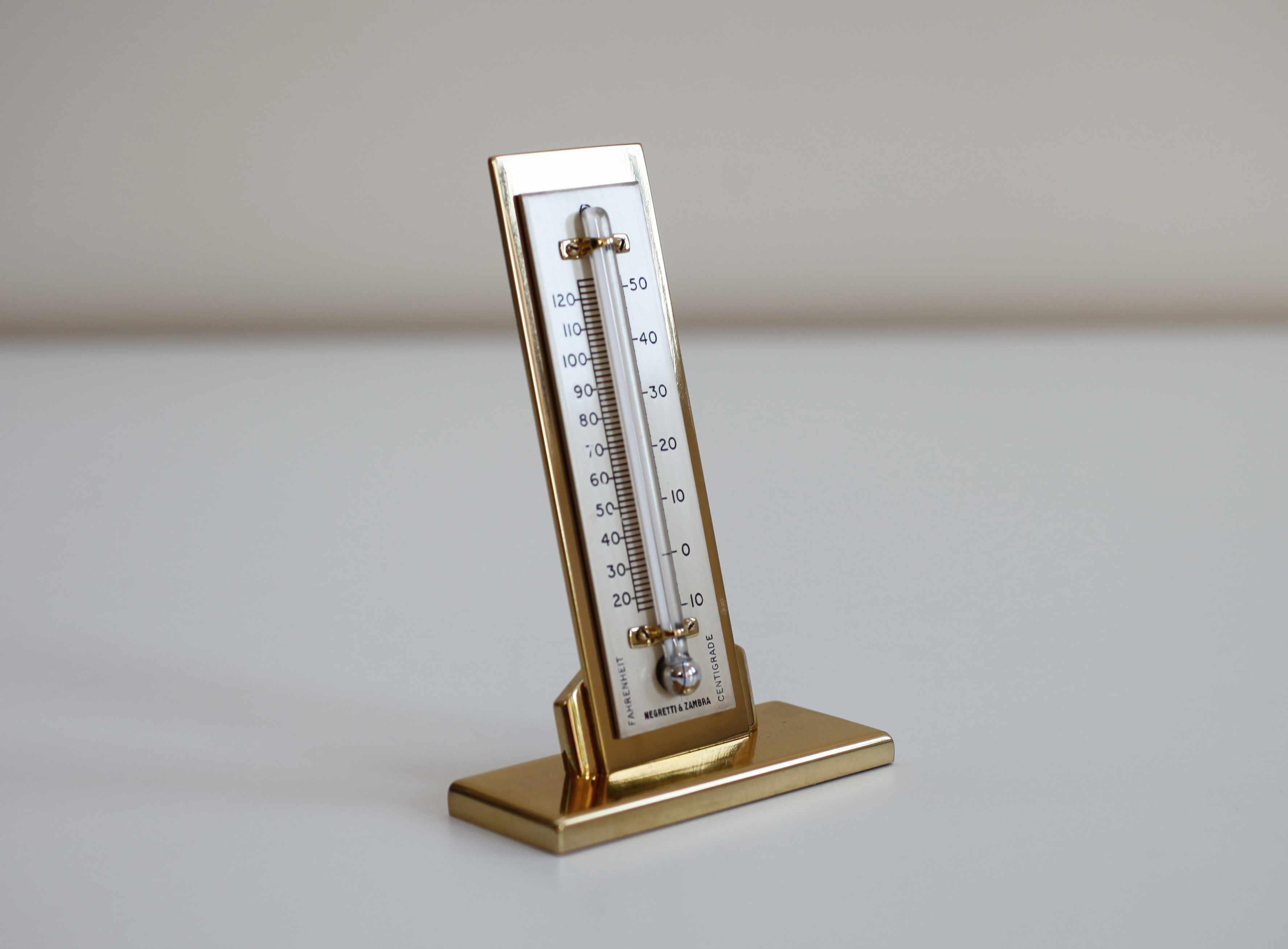 Art Deco Period Desk Thermometer by Negretti & Zambra London