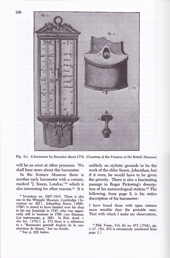 The History of the Barometer - W. E. Knowles Middleton