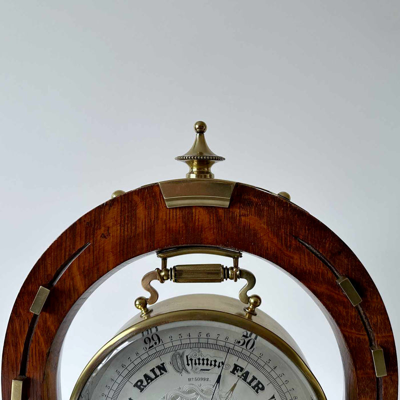 Late Victorian Aneroid Barometer on Stand by Hall & Co of 56 King St ...