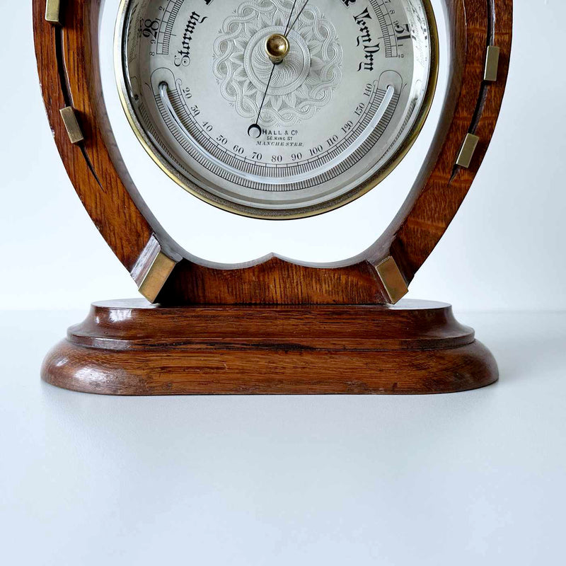 Late Victorian Aneroid Barometer on Stand by Hall & Co of 56 King St ...