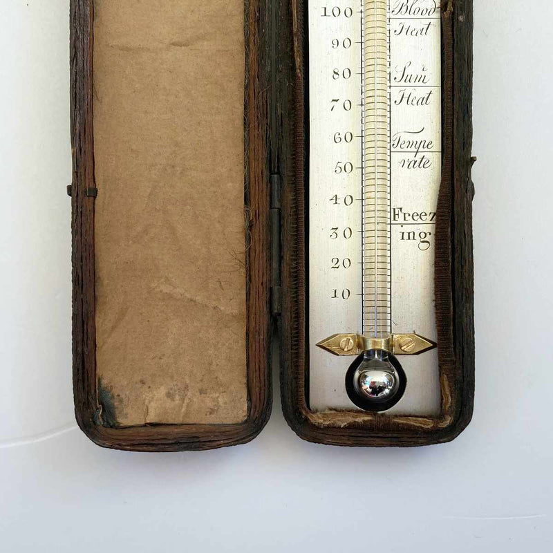 William IV Leather Cased Travel Thermometer by Thomas Harris & Son, London  – Jason Clarke Antiques