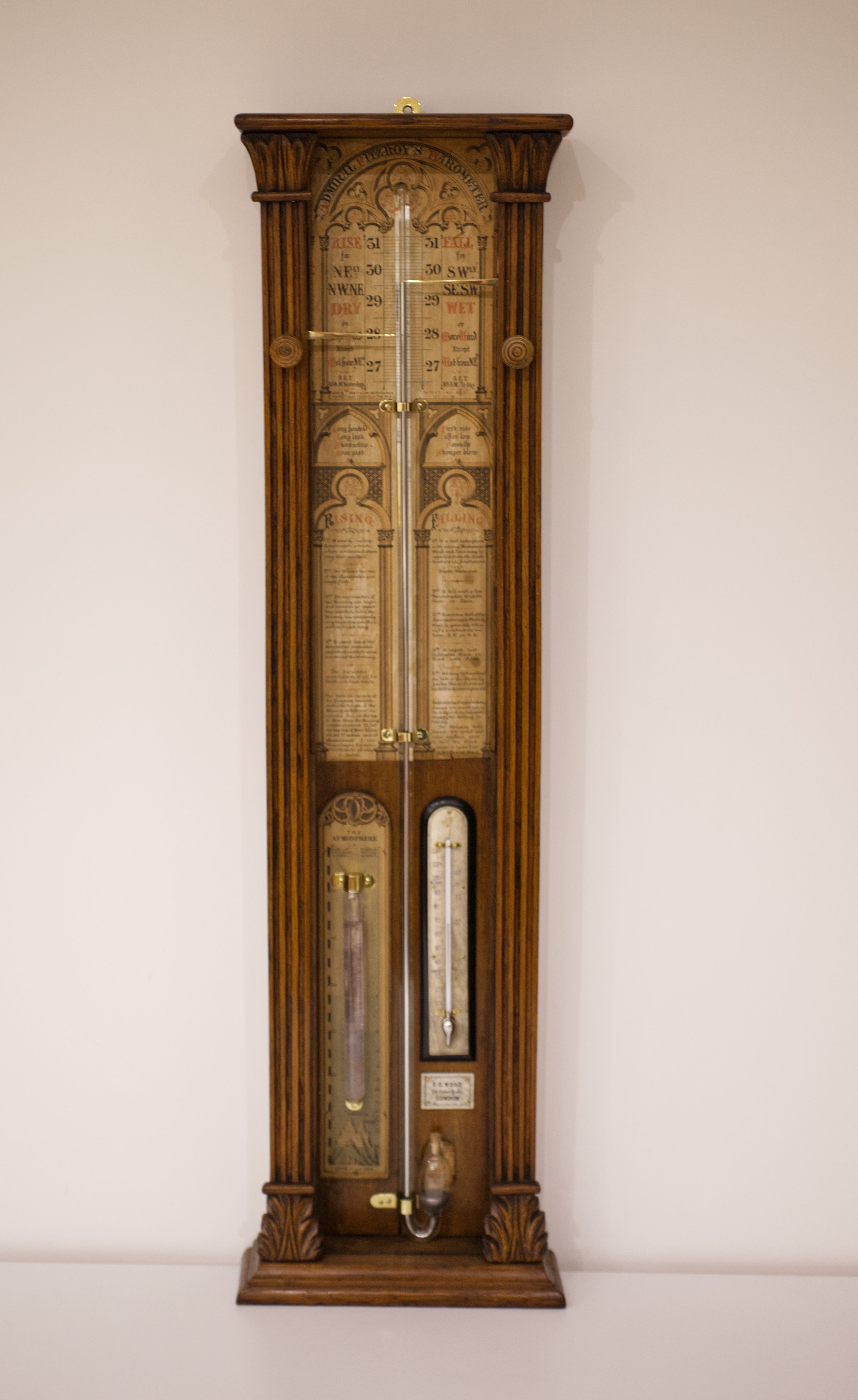 Victor Barometer Late Victorian Admiral Fitzroy Barometer by EG Wood of London – Jason ...