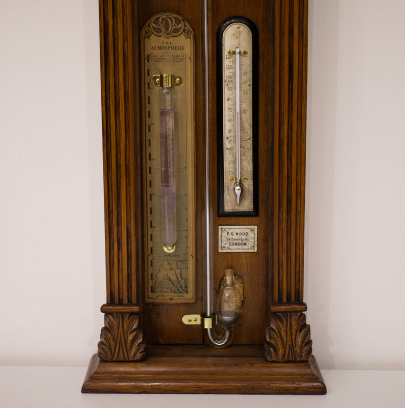 Late Victorian Admiral Fitzroy Barometer by EG Wood of London