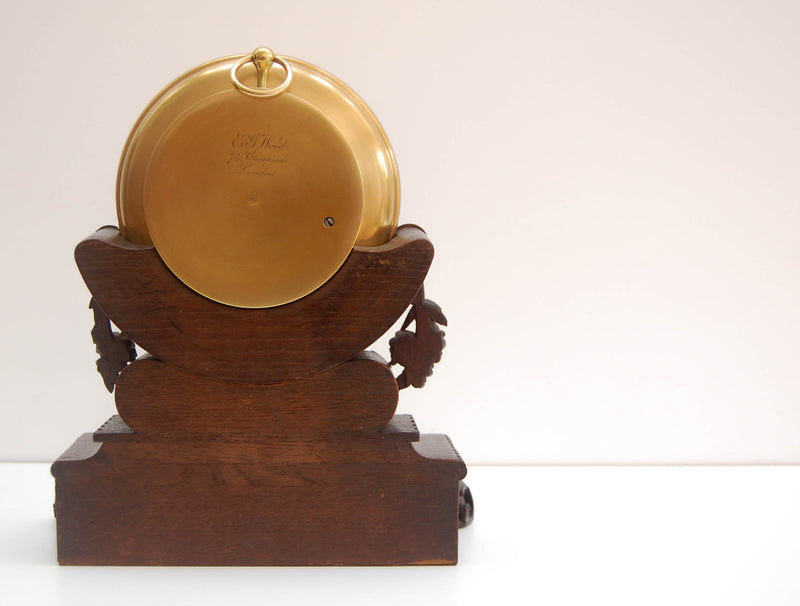 Naudet Barometer on Stand Retailed by EG Wood Cheapside London - Formerly Edwin Banfield Collection