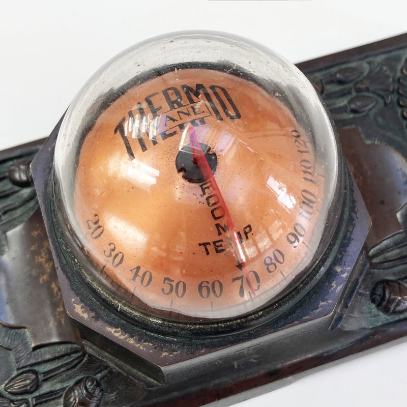 Art Deco Thermo Vane Desk Thermometer by Schaeffer & Budenberg New York