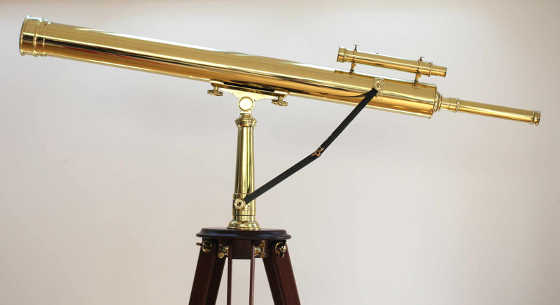 Late Victorian Astronomical Refracting Telescope on Stand by William Wray London