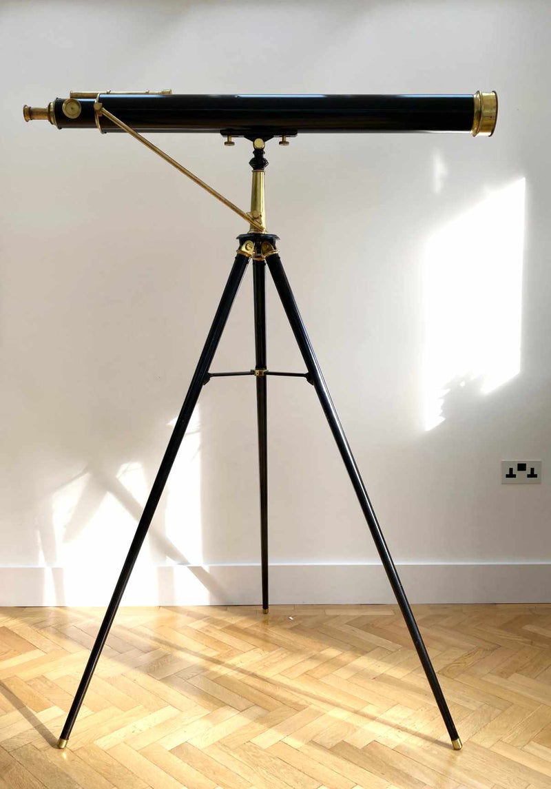 Mid Victorian Telescope on Stand by JT Slugg of Manchester