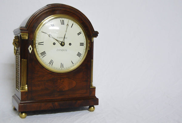 English Regency Double Fusee Bracket Clock with 8" Dial by Barwise London