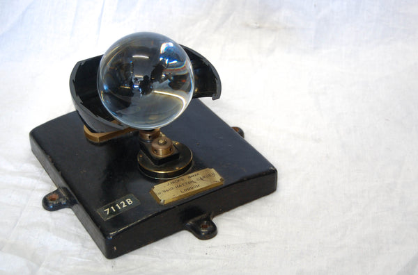 Late Victorian Campbell Stokes Sunshine Recorder by J Hicks, London