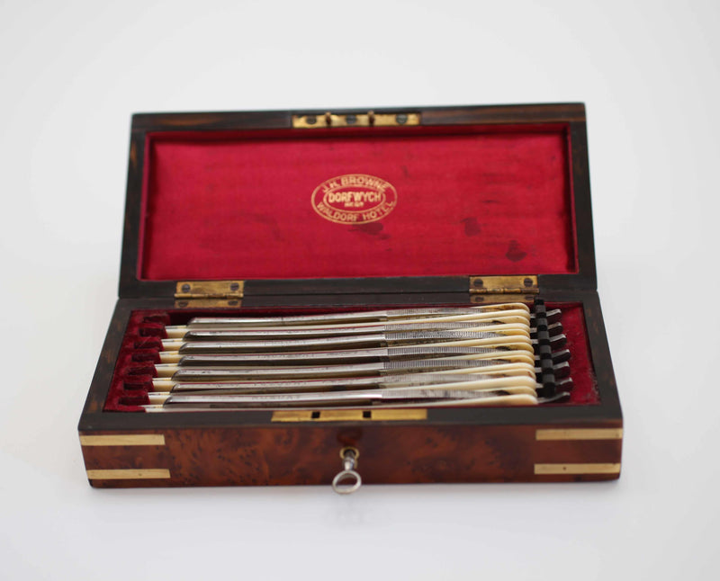 7 Day Razor Set Red Injun Art Deco Period Dorfwych Seven Day Razor Set by JH Browne of The ...