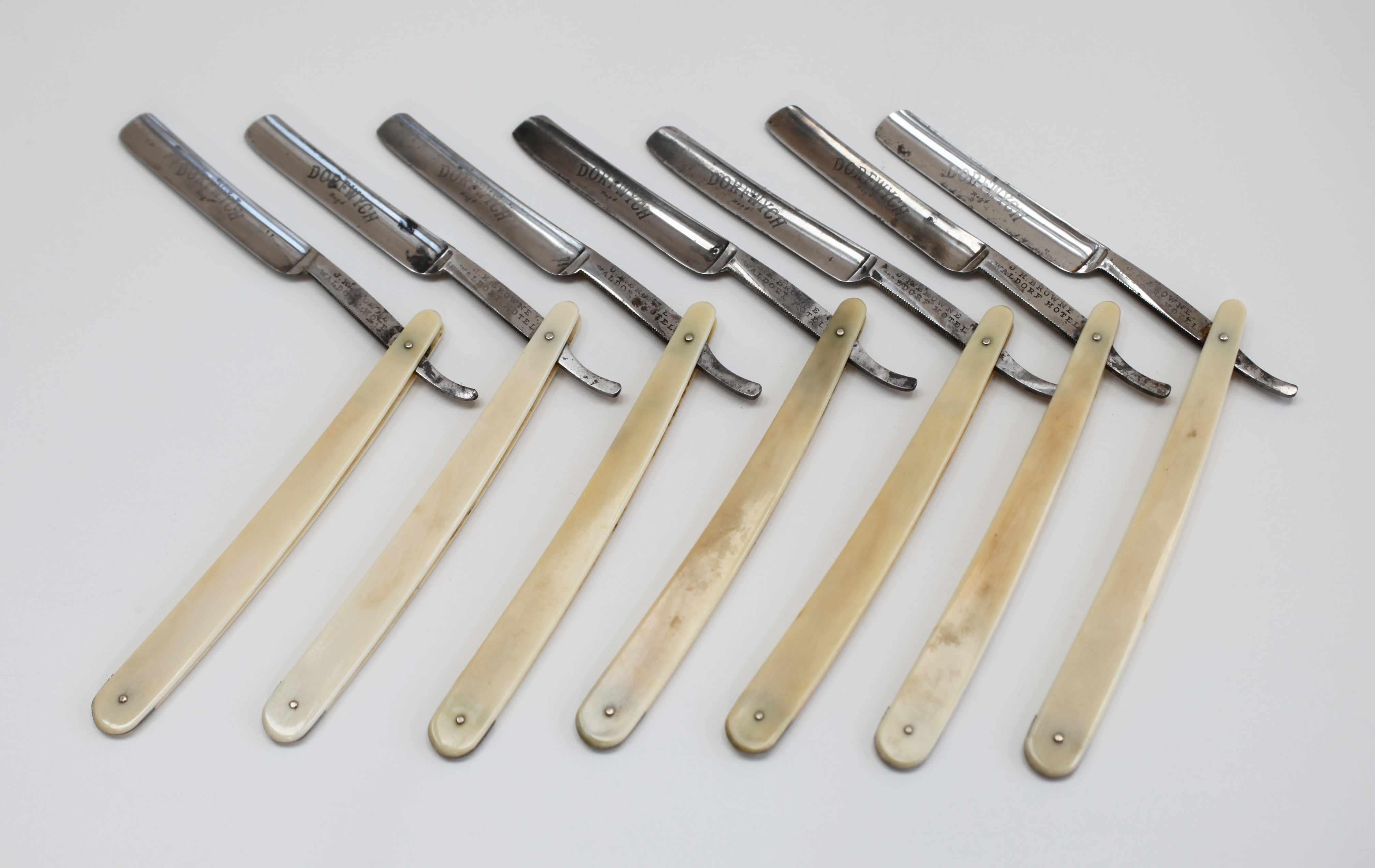 7 Day Razor Set Red Injun Art Deco Period Dorfwych Seven Day Razor Set by JH Browne of The ...