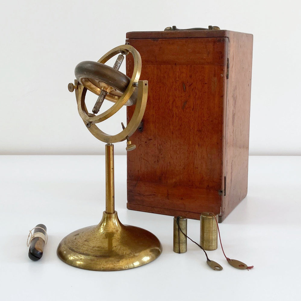 Victorian Cased Demonstration Gyroscope by Elliott Brothers London ...