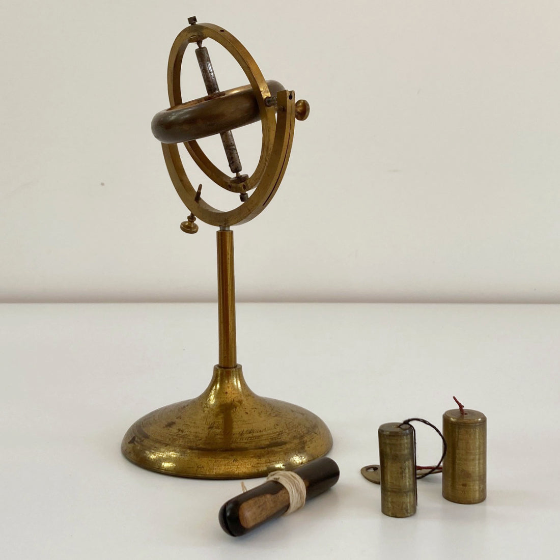 Victorian Cased Demonstration Gyroscope by Elliott Brothers London ...