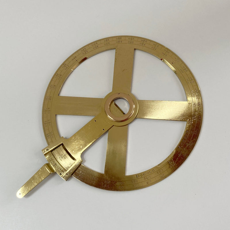 Eighteenth Century Circular Protractor by Benjamin Cole of Fleet Street ...