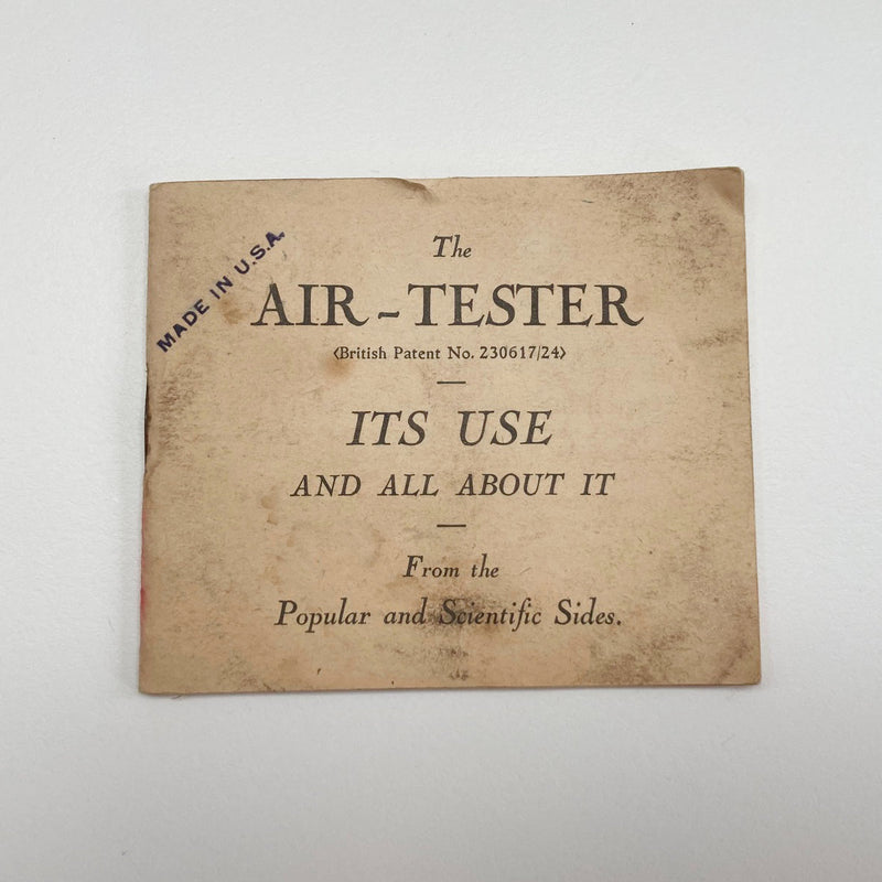 Art Deco Dragoyle Air Tester by John Swain & Son Ltd