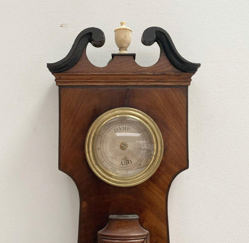George IV Mahogany Wheel Barometer by Alexander Adie Edinburgh - Jason Clarke Antiques
