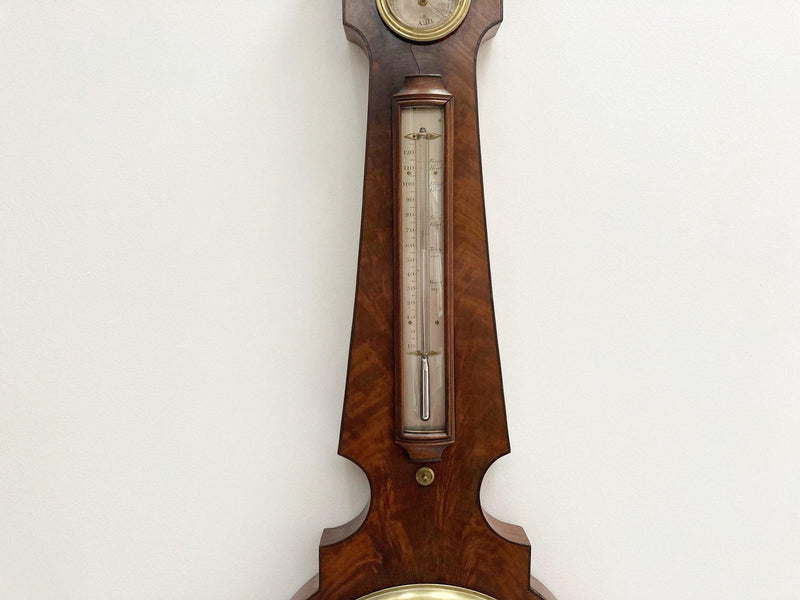 George IV Mahogany Wheel Barometer by Alexander Adie Edinburgh - Jason Clarke Antiques