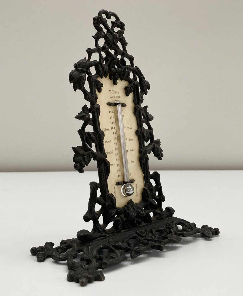 Early Victorian Desk Thermometer by Thomas Buss of Hatton Garden, London - Jason Clarke Antiques