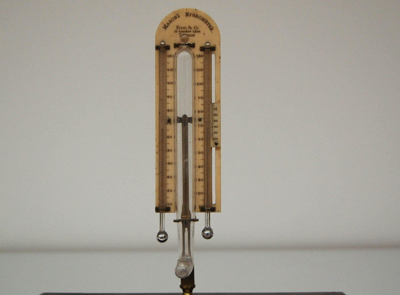Early Victorian Cased Masons Hygrometer by Pizzi & Co, London - Jason Clarke Antiques