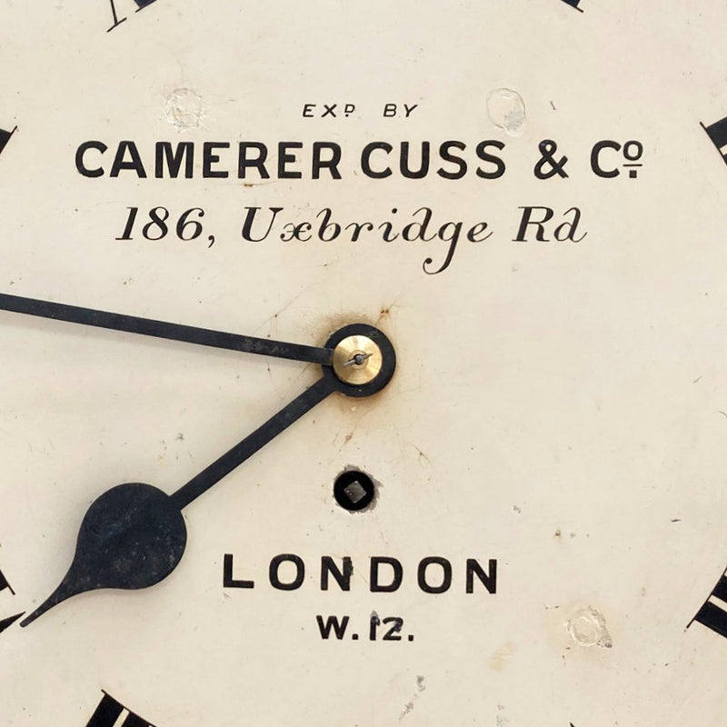 Early Twentieth Century Ebonised Fusee Wall Clock by Camerer Cuss of London