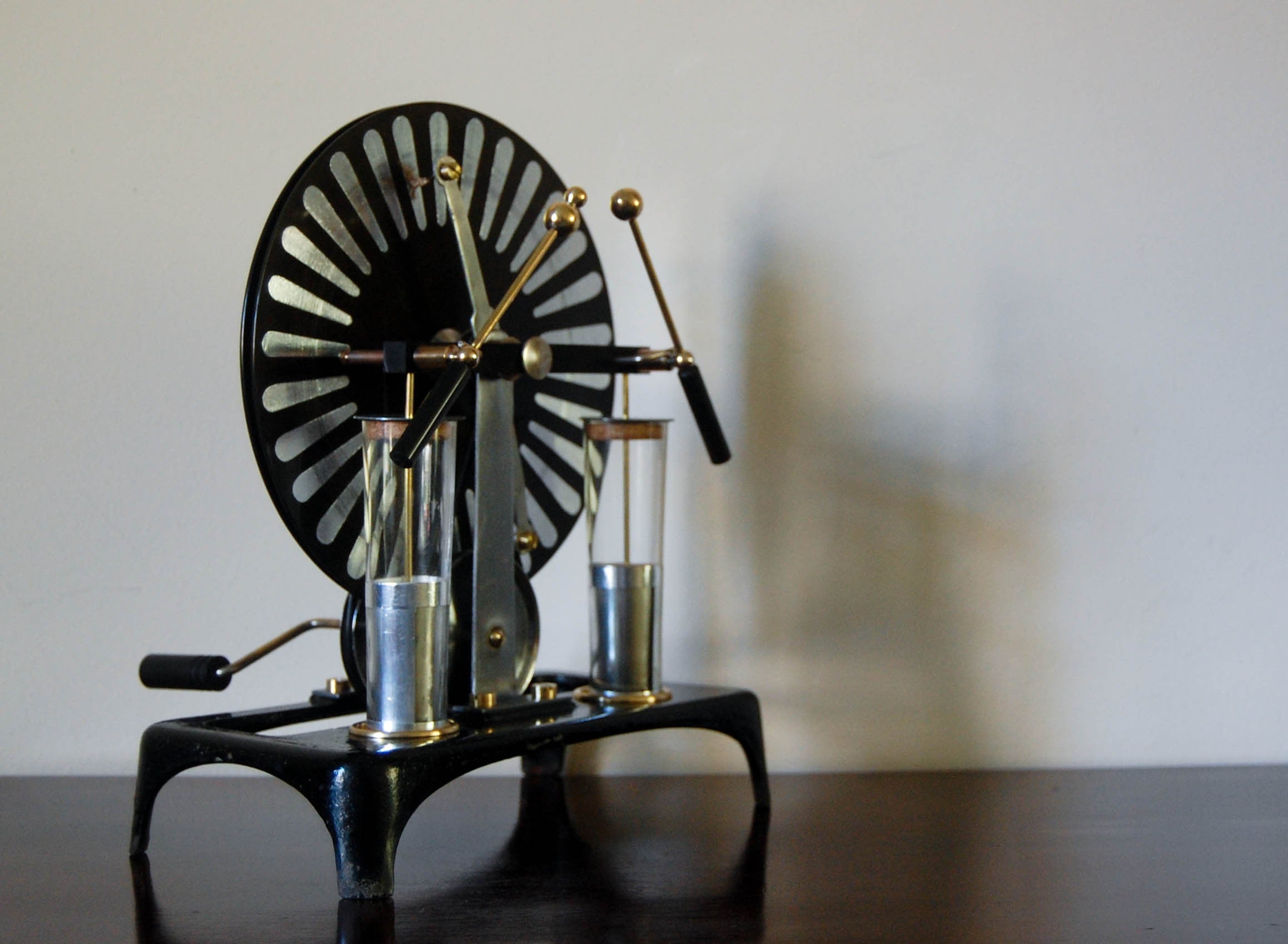 Edwardian Period Wimshurst Influence Machine or Electrostatic Generator ...