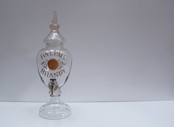 Large Glass Brandy Dispenser or Brandy Fountain for Benskins Brewery, Watford.