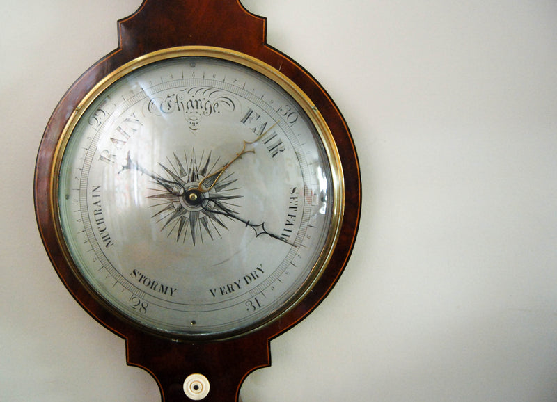 William IV Period Five Dial Mahogany Wheel Barometer by Joseph Cetti & Co of Holborn, London
