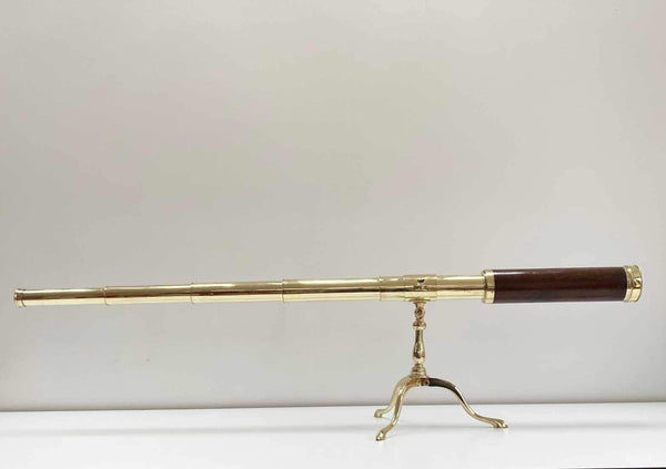 Large Eighteenth Century Five Draw Library Telescope by Dollond London - Jason Clarke Antiques