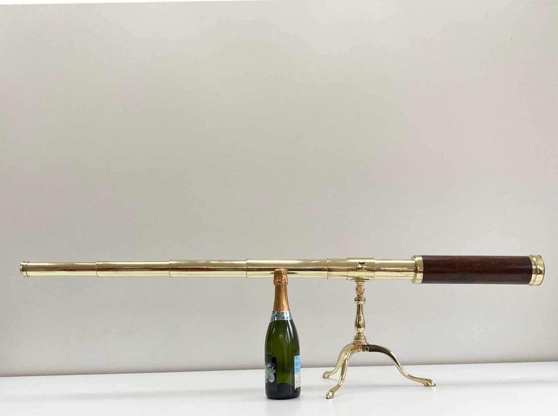 Large Eighteenth Century Five Draw Library Telescope by Dollond London - Jason Clarke Antiques