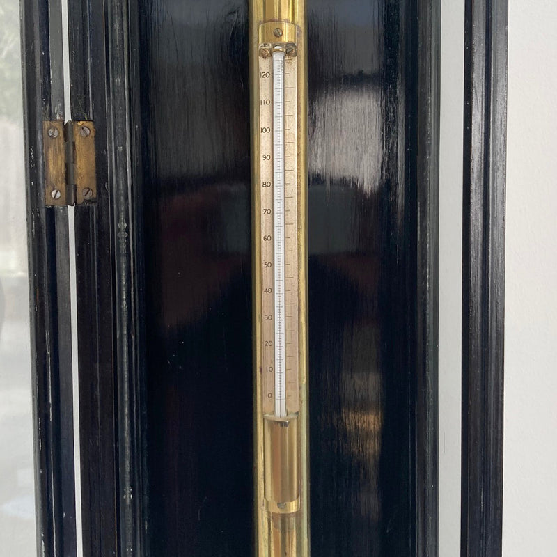 Mid Victorian Ebonised Cased Fortin Barometer by Louis Casella London