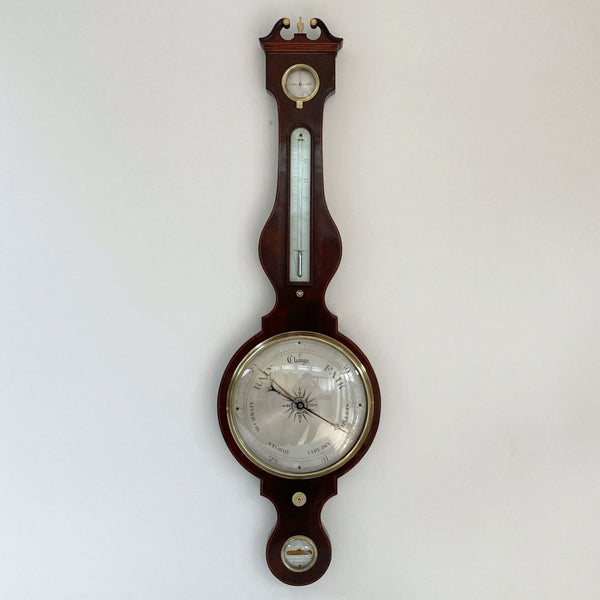 George III Wheel Barometer by The Globemakers J&W Newton of 66 Chancery Lane London