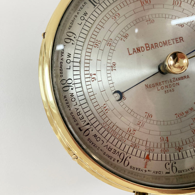 Barometer World Rare Land Aneroid Barometer by Negretti & Zambra, London – Jason Clarke ...