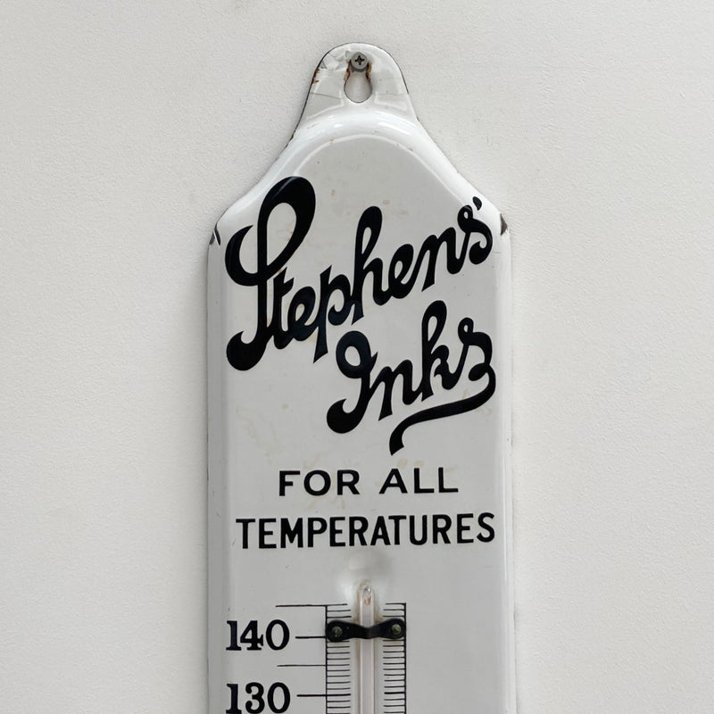 Large Stephens Ink Enamelled Advertising Wall Thermometer – Jason ...