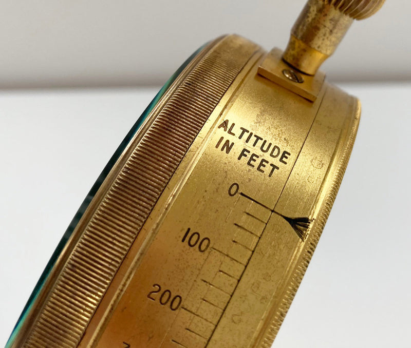 Rare Leather Cased Forecasting Aneroid Barometer by Negretti & Zambra London