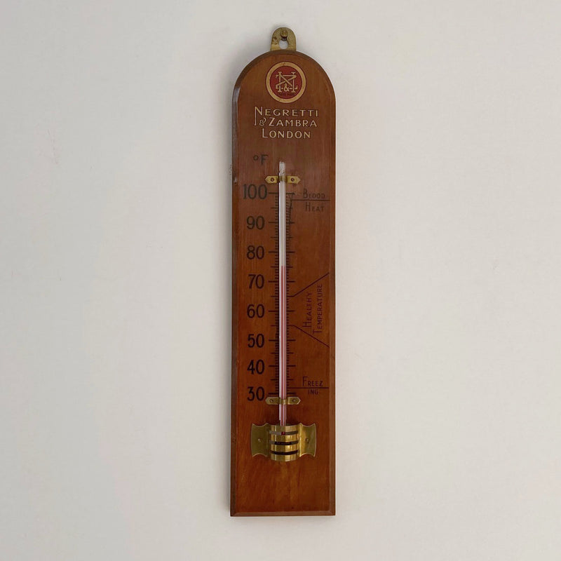 Early Twentieth Century Large Scale Wall Thermometer by Negretti & Zambra