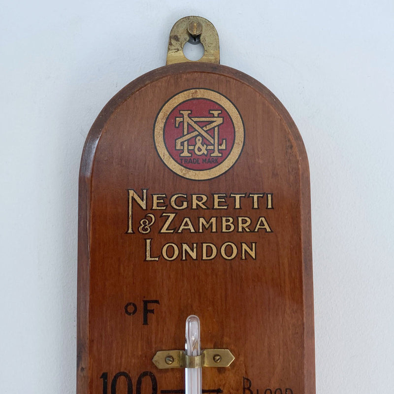 Early Twentieth Century Large Scale Wall Thermometer by Negretti & Zambra