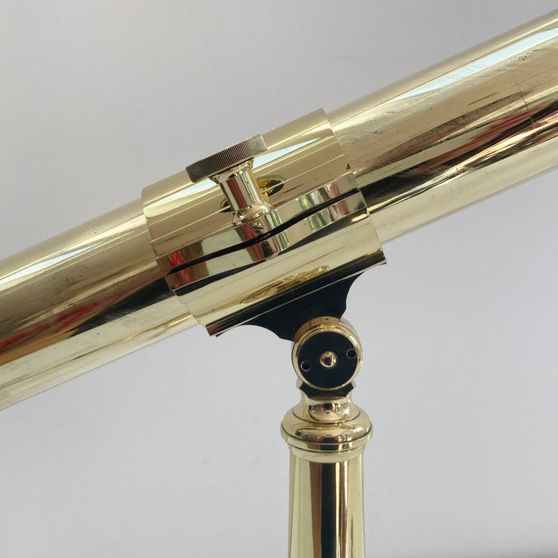A Large Cased Victorian Four Draw Telescope on Stand by S&B Solomons, London