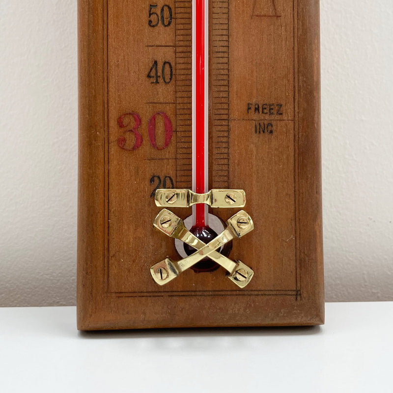 Edwardian Wall Thermometer by Henry Hughes & Son Ltd London
