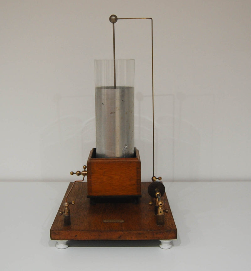 Edwardian Tesla Coil Leyden Jar & Spark Gap Apparatus by Robert Drosten of Brussels