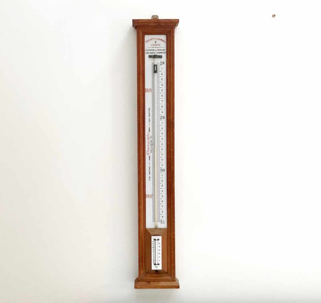 Barometer N Late Victorian Long Range Glycerine Barometer by Negretti & Zambra of ...
