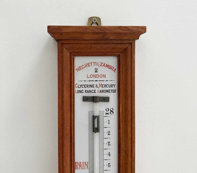 Late Victorian Long Range Glycerine Barometer by Negretti & Zambra of London