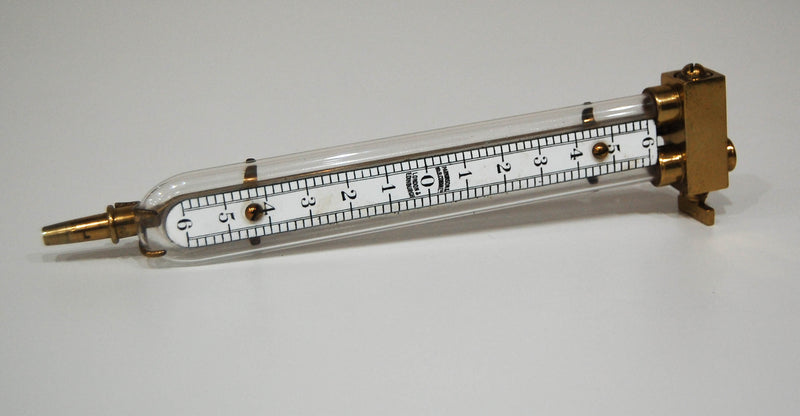 Edwardian Cased Inspector's Gas Meter Pressure Gauge by Parkinson and W&B Cowan Ltd