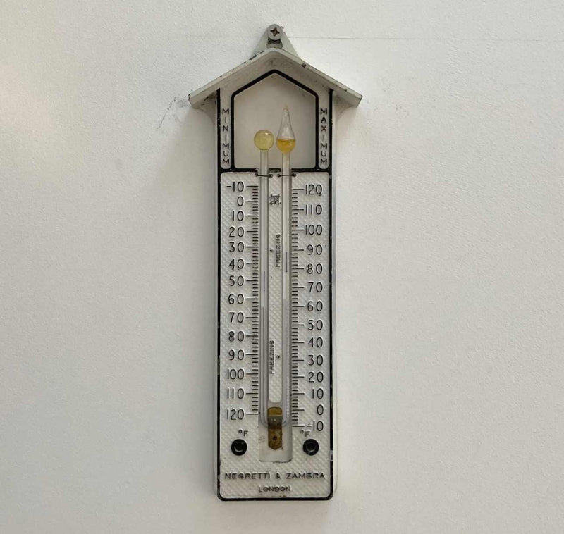Early Twentieth Century Max Min Thermometer by Negretti & Zambra - Jason Clarke Antiques