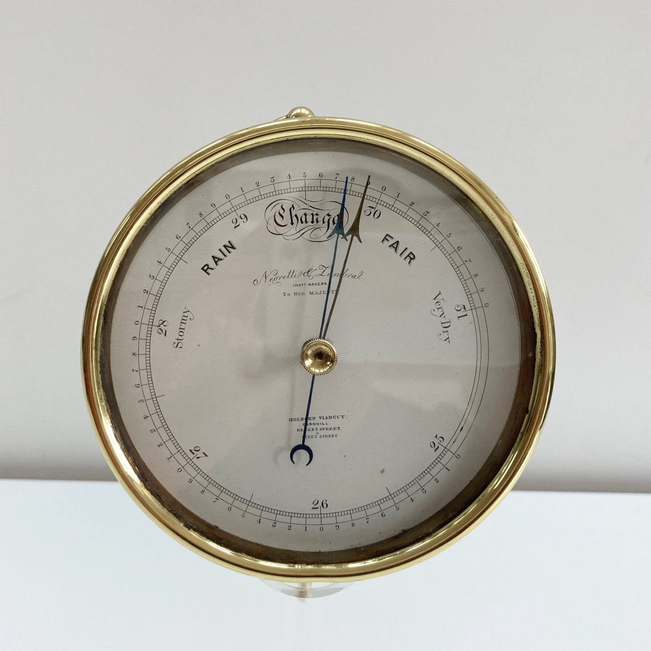 Barometer World Victorian Aneroid Barometer by Negretti & Zambra London – Jason Clarke ...