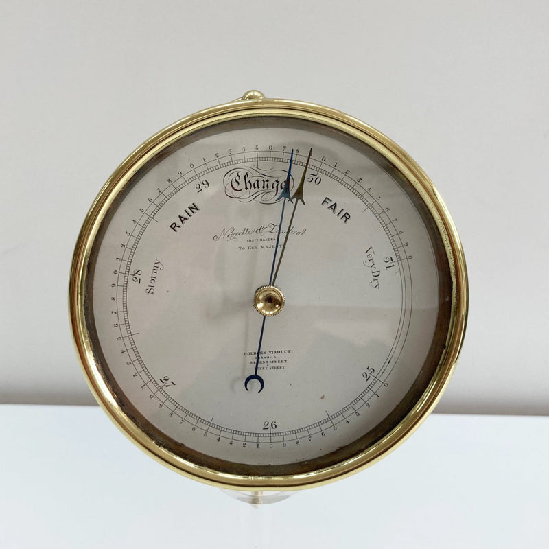 Victorian Aneroid Barometer by Negretti & Zambra London