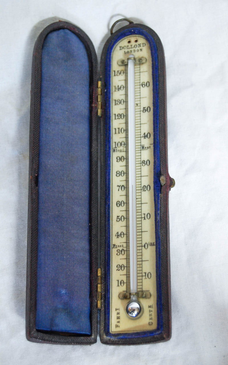 Nineteenth Century Cased Travelling Thermometer by Dollond of London