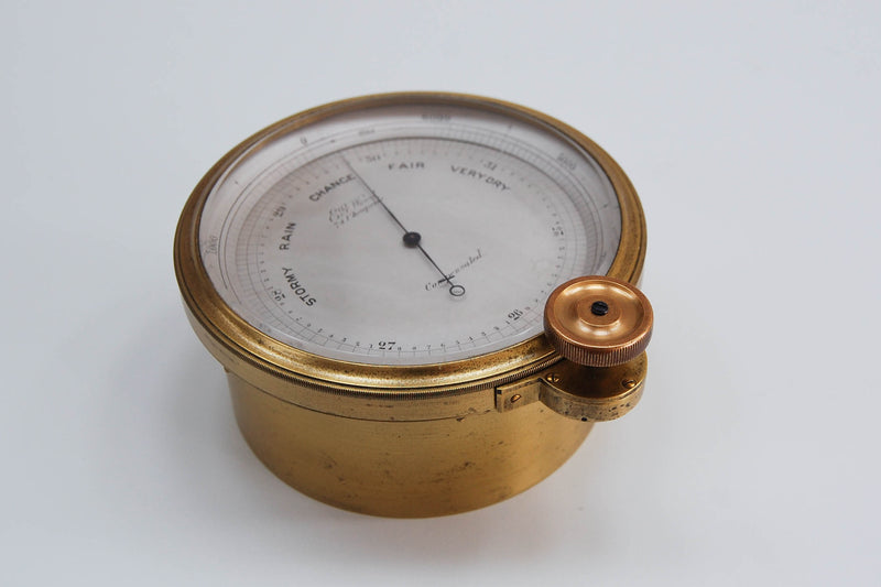 Mid Victorian Surveyors Aneroid Barometer by EG Wood of Cheapside London