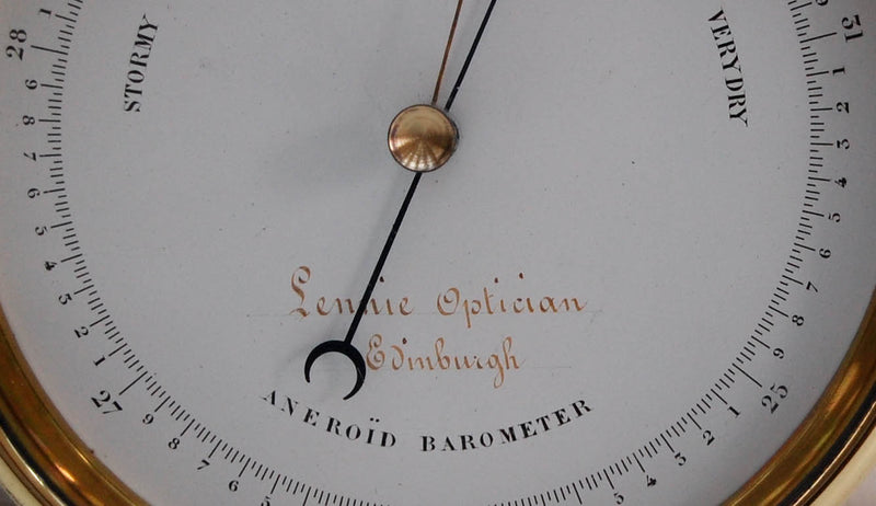 Mid-Victorian Aneroid Barometer by Dubois & Casse for Lennie Opticians Edinburgh