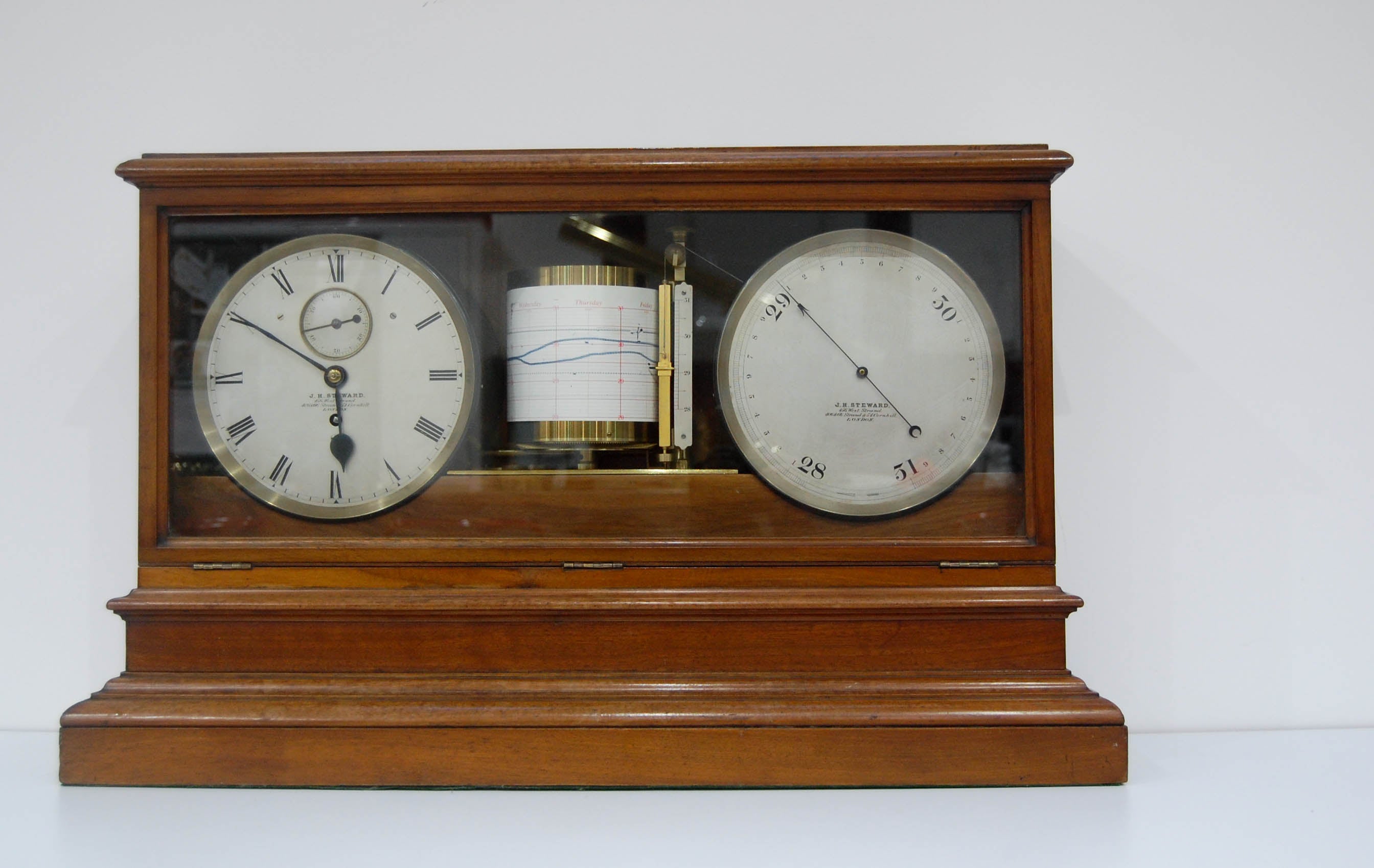 Late Victorian Self Recording Aneroid Barometer or Weather Station by ...
