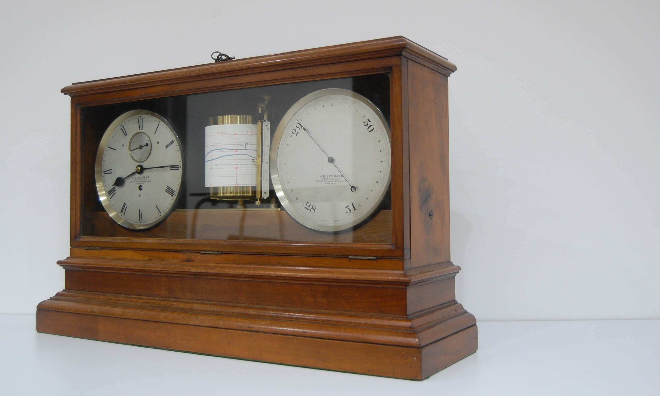 Late Victorian Self Recording Aneroid Barometer or Weather Station by ...